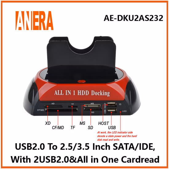 Intel Certificated USB C Hard Drive Dock Thunderbolt 3 4K Display Docking Station with Dp to HDMI Adapter