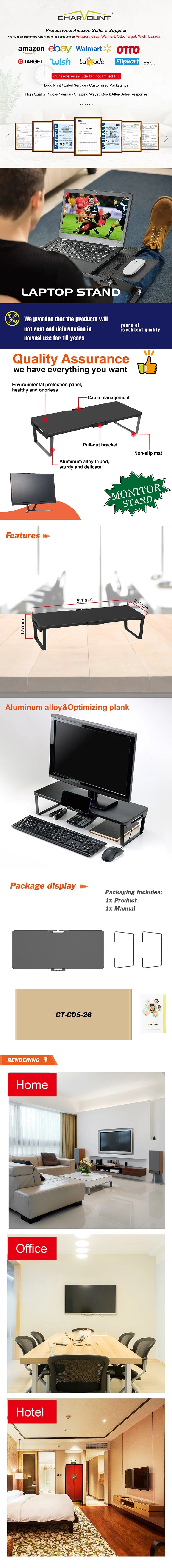 Vertical Monitor Stand Aluminum Holder Laptop Stand with Hub Other Computer Accessories