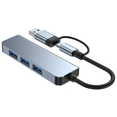 Neuankömmling Zwei-in-Eins-Tpyec-Hub 4in1 USB3.0-Splitter-Laptop-Dockingstation